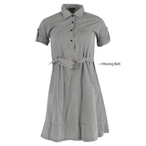Theory Gingham Shirt Dress in 100% Cotton